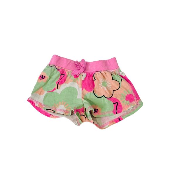 Okie Dokie Girl’s Short's Multicolor Floral Design Elastic Waist Size 3T - Picture 1 of 9
